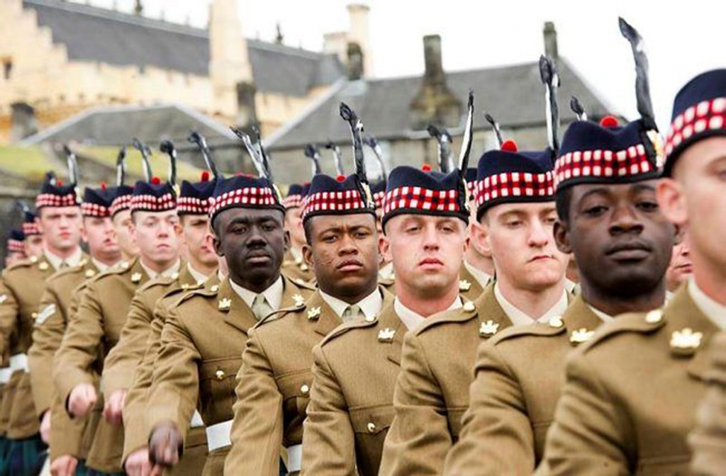 Soldiers from The Highlanders 4th Battalion the Royal Regiment of Scotland