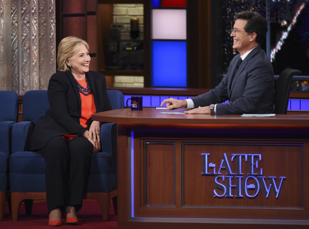 Hillary clinton favourite TV shows stephen colbert