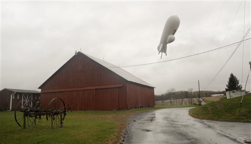 Army blimp breaks loose, drifts for hours over Pennsylvania