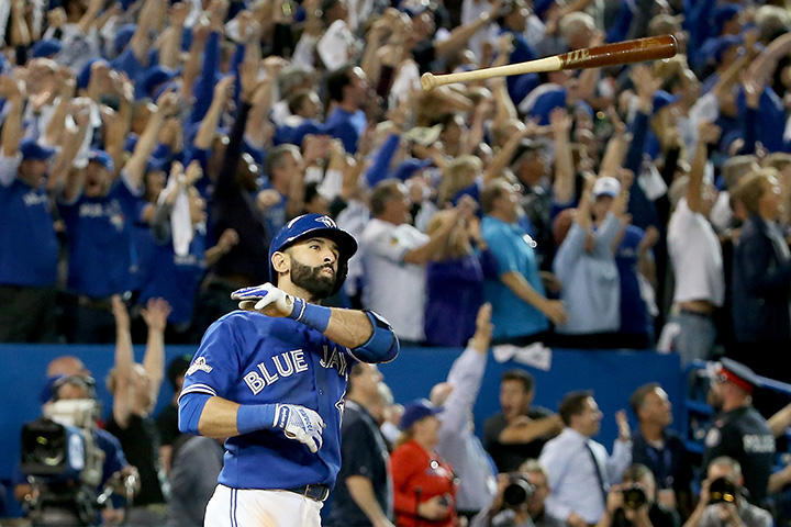 Joey Bautista Bat Flips His Way Into History