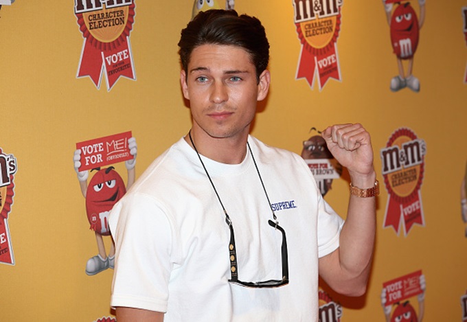 LONDON ENGLAND- APRIL 14 Joey Essex attends the M&M's Characters Election launch party at M&M's World