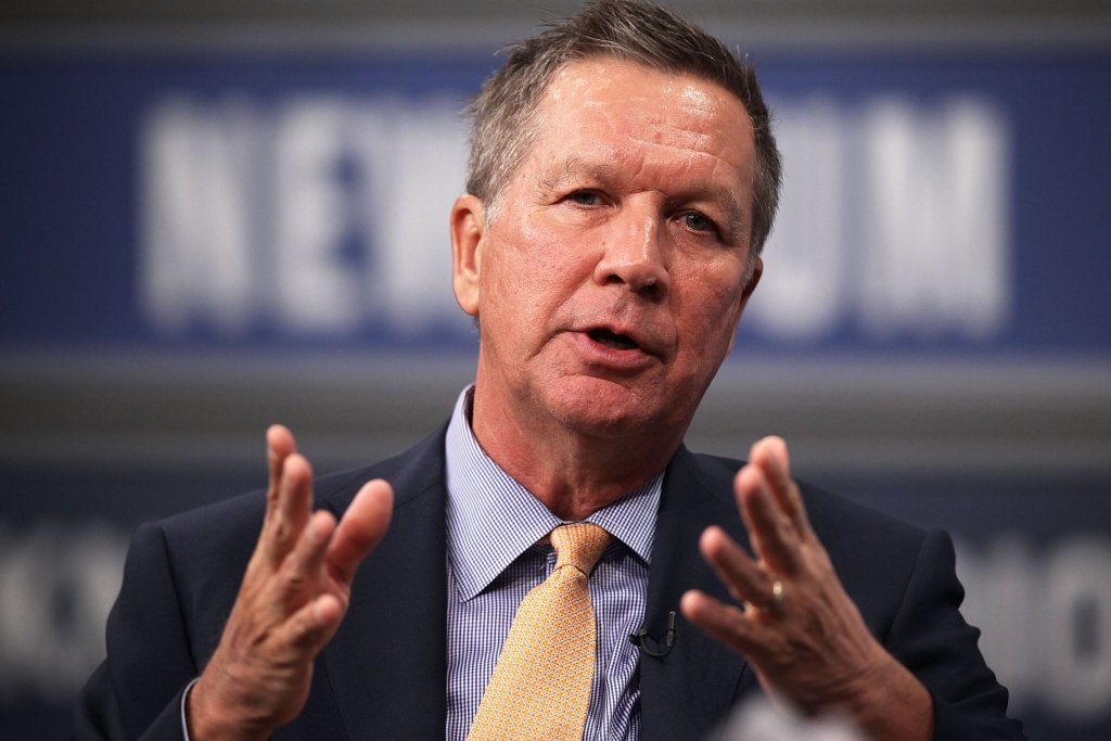 John Kasich Is Chugging Along but Struggling to Get His Name Out