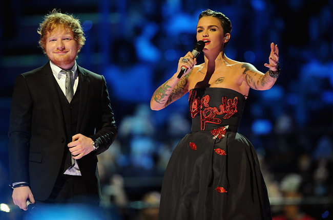 Ed Sheeran and Ruby Rose