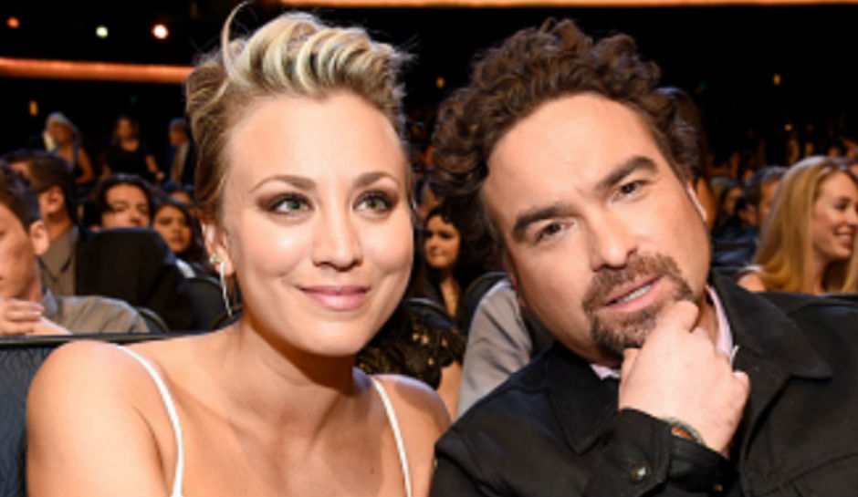 Cuoco and her ex Galecki at the People's Choice Award in January 2015