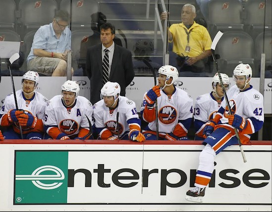 With his 23-man roster set Islanders coach Jack Capuano will lead his team into Friday night’s historic season opener at Downtown’s Barclays Center against the defending Stanley Cup champion Chicago Blackhawks. AP