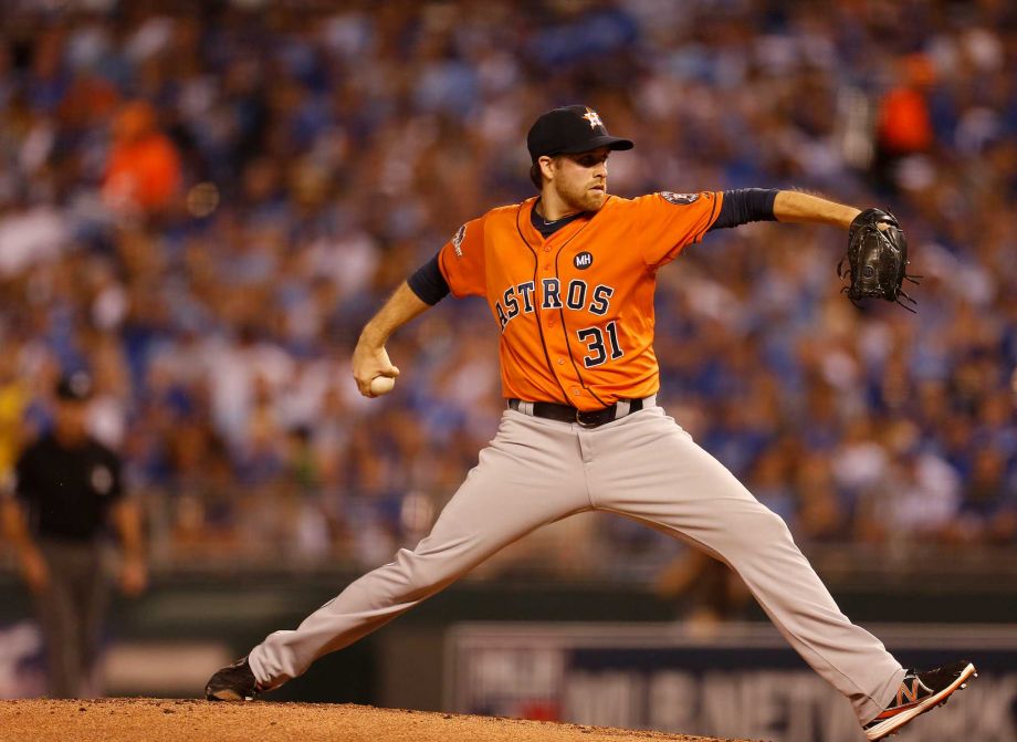 Astros starter Collin Mc Hugh went six innings allowing two runs on four hits and a walk on 92 pitches in picking up the win