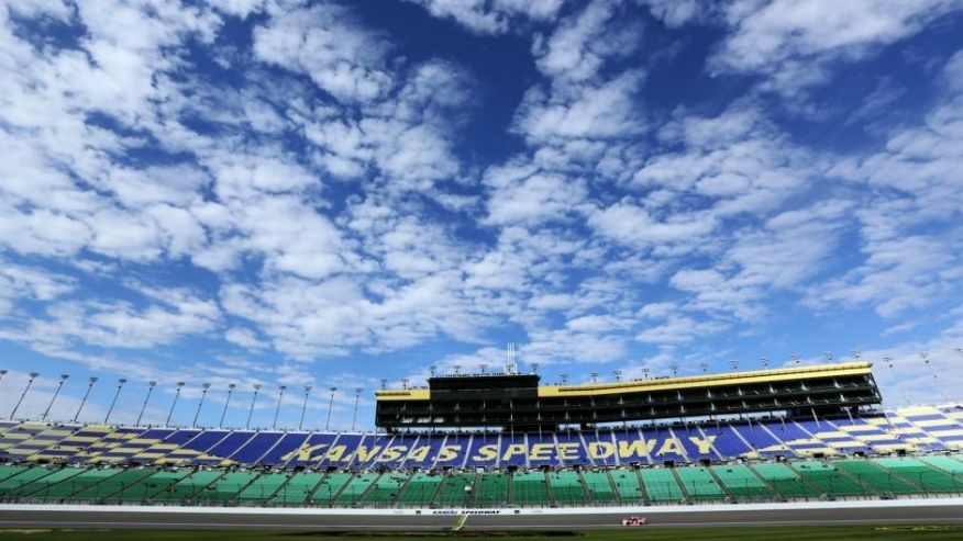 NASCAR Sprint Cup Series auto racing driver Brad Keselowski heads down pit road during a practice session at Kansas Speedway in Kansas City Kan. Friday Oct. 16 2015