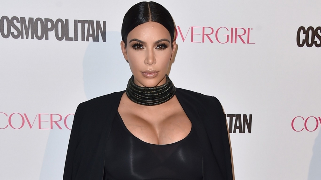 Kim Kardashian camps out for baby shower