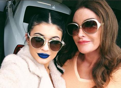 Kylie and Caitlyn Jenner