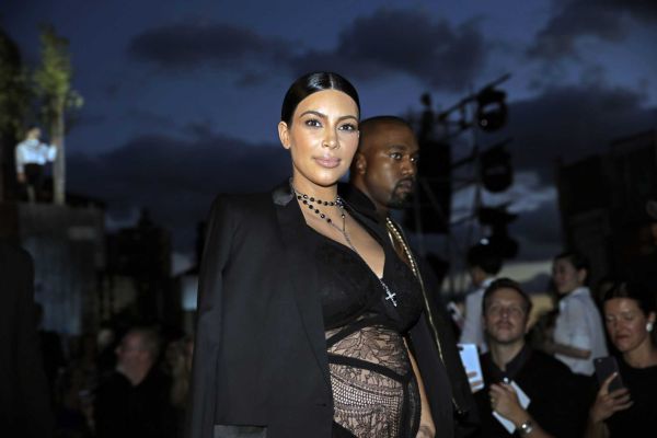 Kim Kardashian attends the Givenchy fashion show