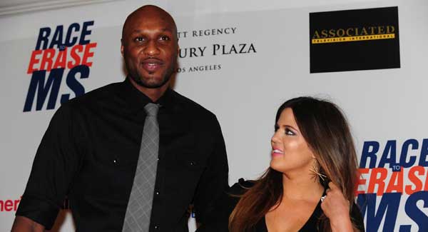 Lamar Odom with Khloe Kardashian