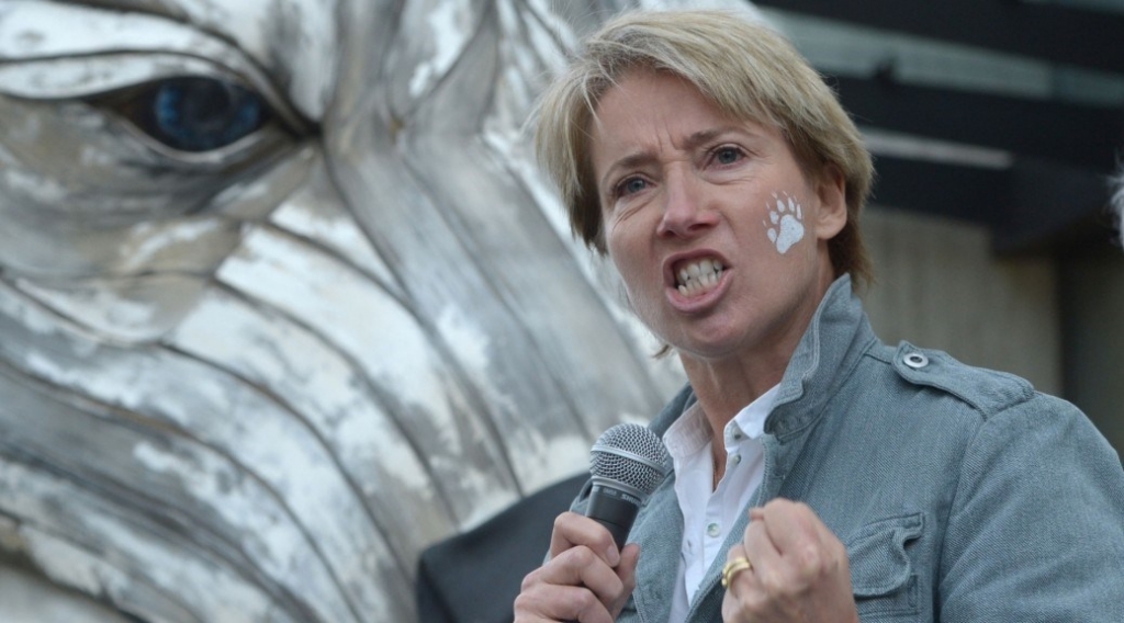 Emma Thompson celebrates as Shell pulls out of drilling in the Arctic