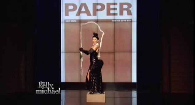 Kelly Ripa pays homage to Kim Kardashian’s Paper Magazine cover