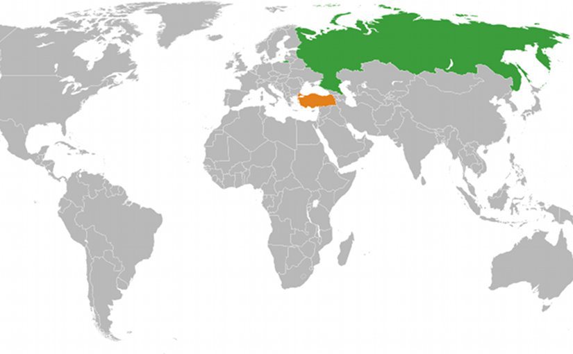 Location of Russia and Turkey. Source Wikipedia Commons