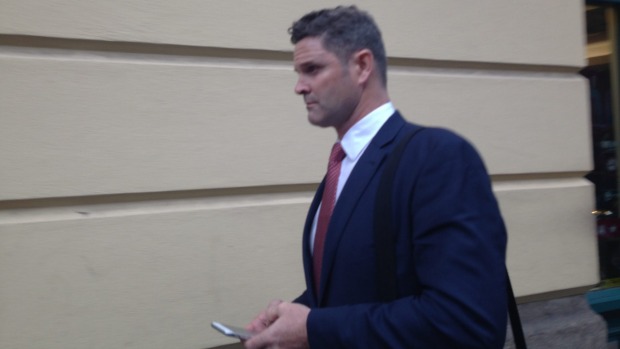 Chris Cairns outside Southwark Crown Court in London on the day the prosecution unveiled its perjury case against him