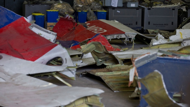 MH17 wreckage