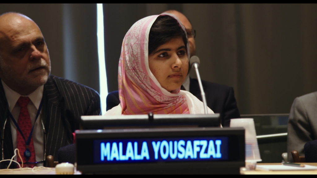 HE NAMED ME MALALA Malala Yousafzai at the United Nations General Assembly in New York