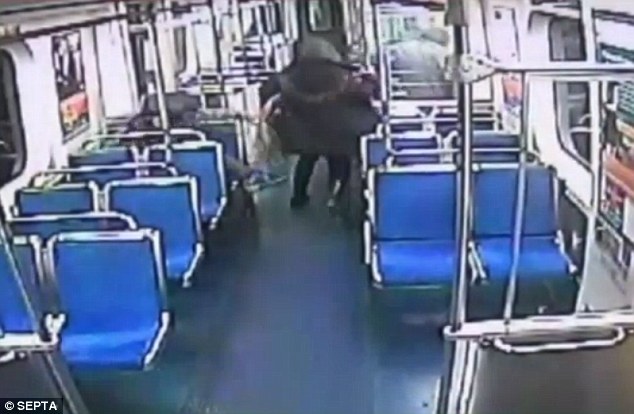 Robbed The unidentified man was sleeping on an empty train car of the Blue Line in Philadelphia as it pulled into Millbourne Station about 12.50am Sunday