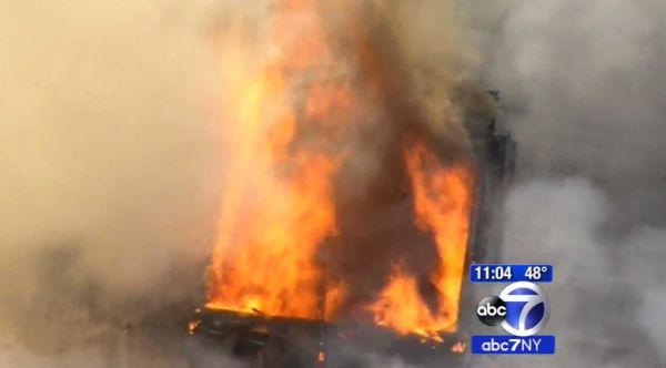 In this frame from video provided by WABC-TV