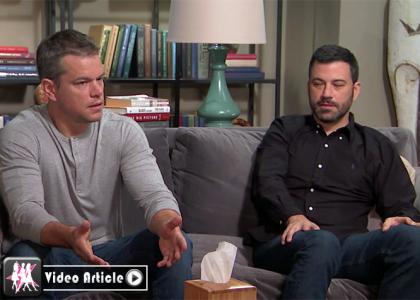 Matt Damon and Jimmy Kimmel Hash Out Their Decade-Long Rivalry in Couples Therapy