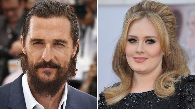 Matthew Mc Conaughey and Adele