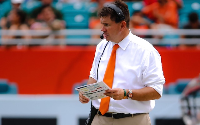 Miami's athletic director says Al Golden's job is safe heading into the Duke game