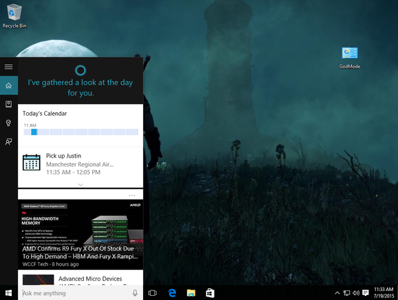 Windows 10 cortana