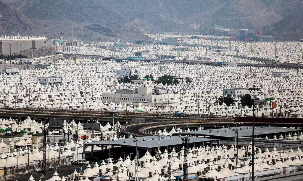 In this Saturday Sept. 19 2015 thousands of tents are prepared to host millions of Muslim pilgrims during the annual pilgrimage known as the Hajj in Mina on the outskirts of the holy city of Mecca Saudi Arabia Saturday Sept. 19 2015. Saudi Arabi