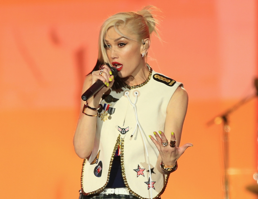 Musician Gwen Stefani of No Doubt performs onstage during Rock in Rio USA at the MGM Resorts Festival Grounds