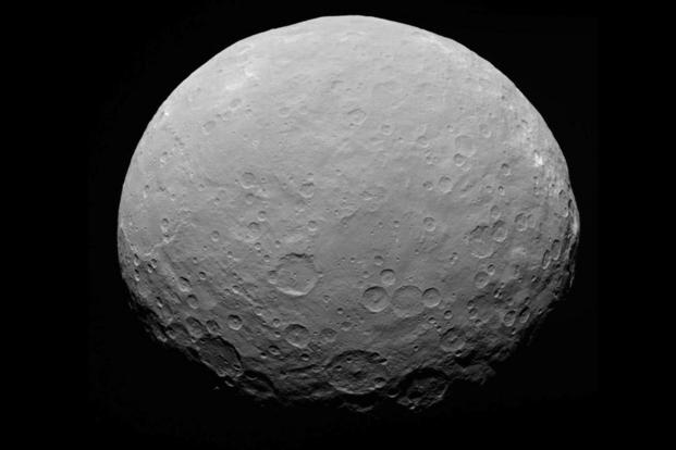 An image of Ceres taken by Nasa’s Dawn spacecraft in May 2015