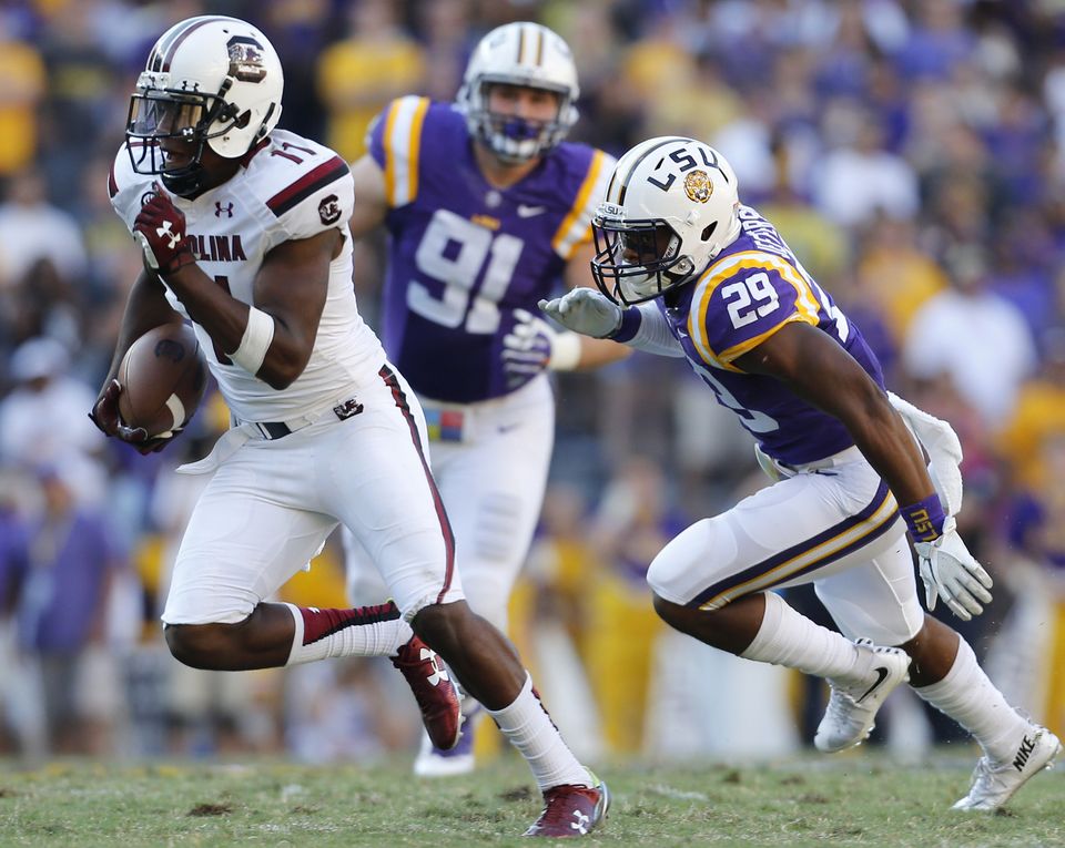 Displaced Gamecocks can't stick with No. 7 LSU lost 45-24