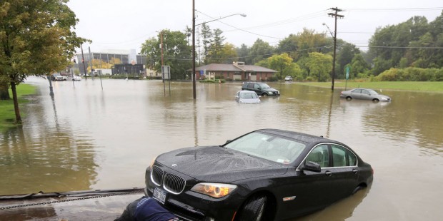 The Latest on rainstorm: 1 dies in South Carolina flooding