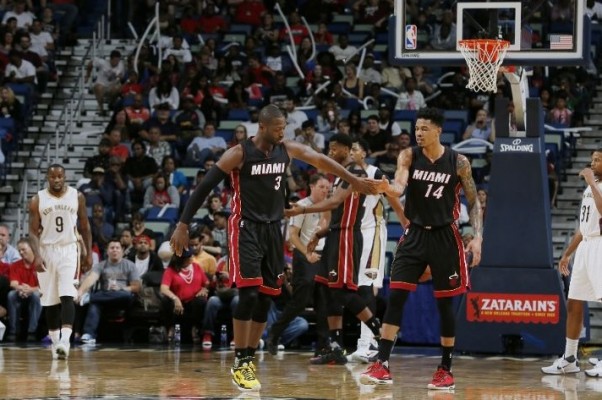 Gerald Green and Dwyane Wade