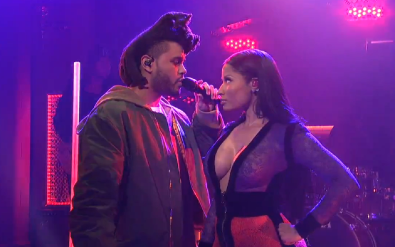 Nicki Minaj and The Weeknd Just Dropped A New Collaboration In a Surprise SNL Performance