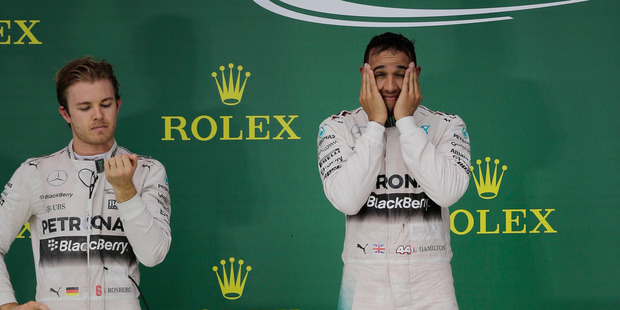 Nico Rosberg was a bit upset with teammate Lewis Hamilton after the US Grand Prix