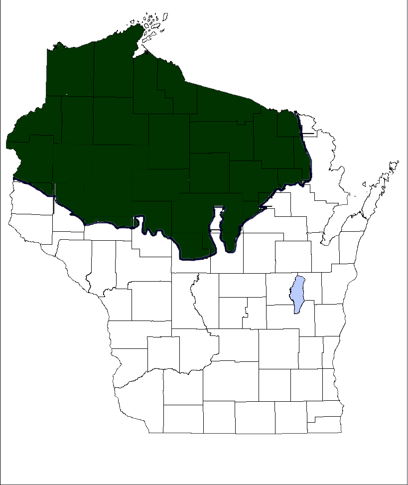 Wisconsin Ceded Territory map