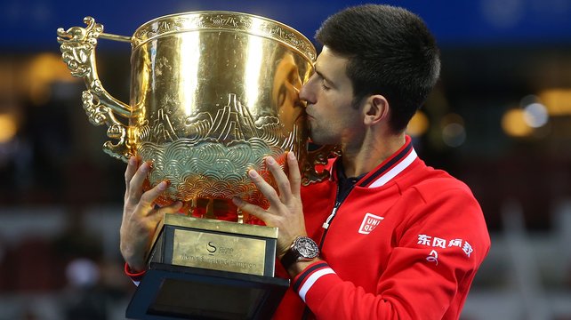 Novak Djokovic secured his 56th career title with victory at the China Open