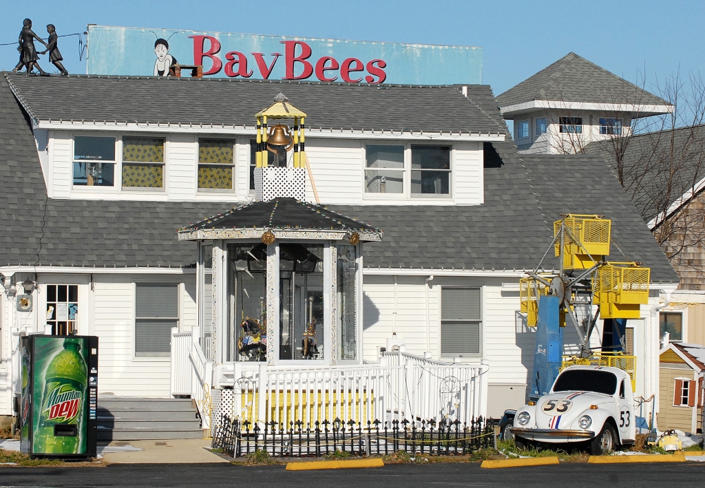 B. Bradley's Office'BayBees in Georgetown Del. From the outside Bradley’s office looked like a fun place to visit a merry-go-round and miniature Ferris wheel twirled in the yard a statue of Buzz Lightyear