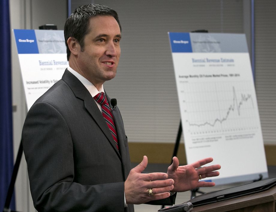 Texas State Comptroller Glenn Hegar announces his estimate that the state will have $113 billion in revenue to spend over the next two years in this