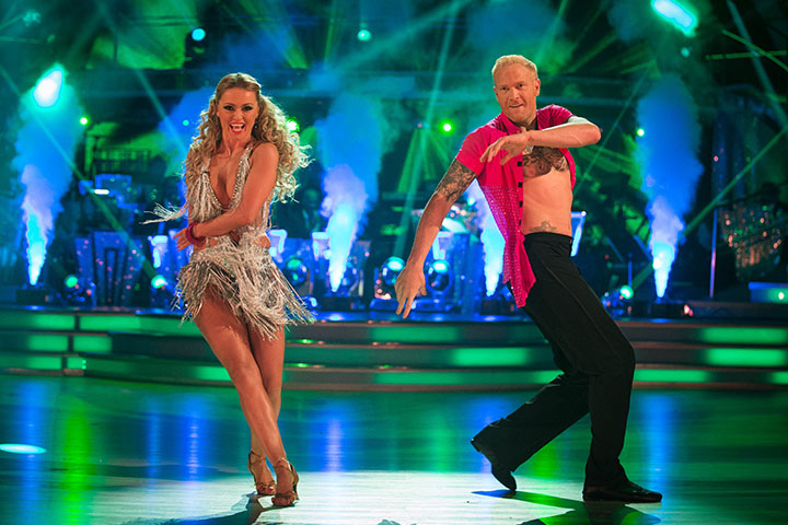 Ola Jordan and Iwan Thomas were the first couple to leave SCD