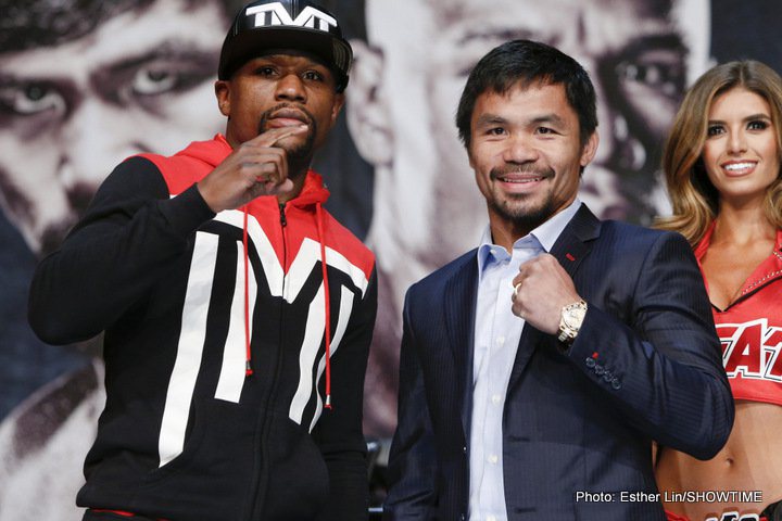 Floyd Mayweather Jr and Manny Pacquiao