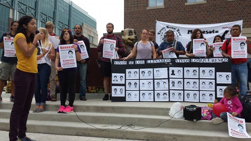 Twin Cities students rally in solidarity with Ayotzinapa