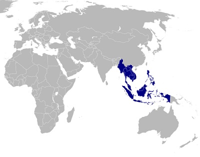 M-Commerce- Map of the Association of Southeast Asian Nations