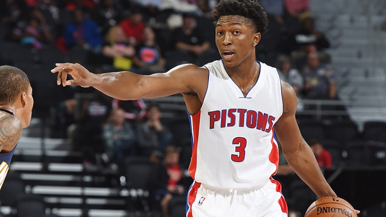 Pistons' rookie Stanley Johnson shows flashes in preseason debut