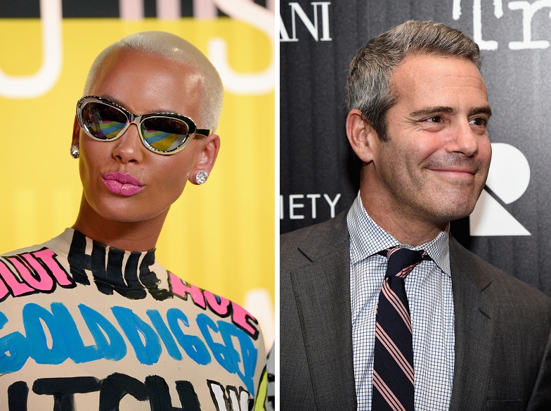 Amber Rose and Andy Cohen