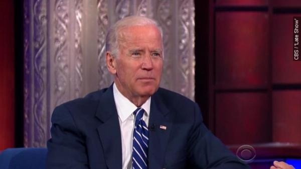 Joe Biden opened up about his late son Beau for the first time during an interview with Stephen Colbert on the 'Late Show.&#039
