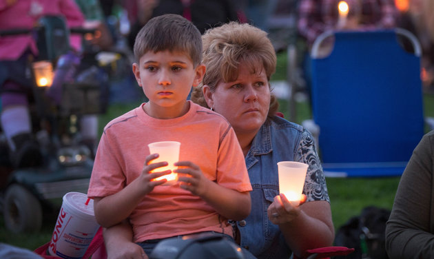 Mourners at a vigil for the victims of the October 1 Umpqua Community College massacre. The mass shooting in Roseburg Oregon is the latest incident fueling a national debate over gun control