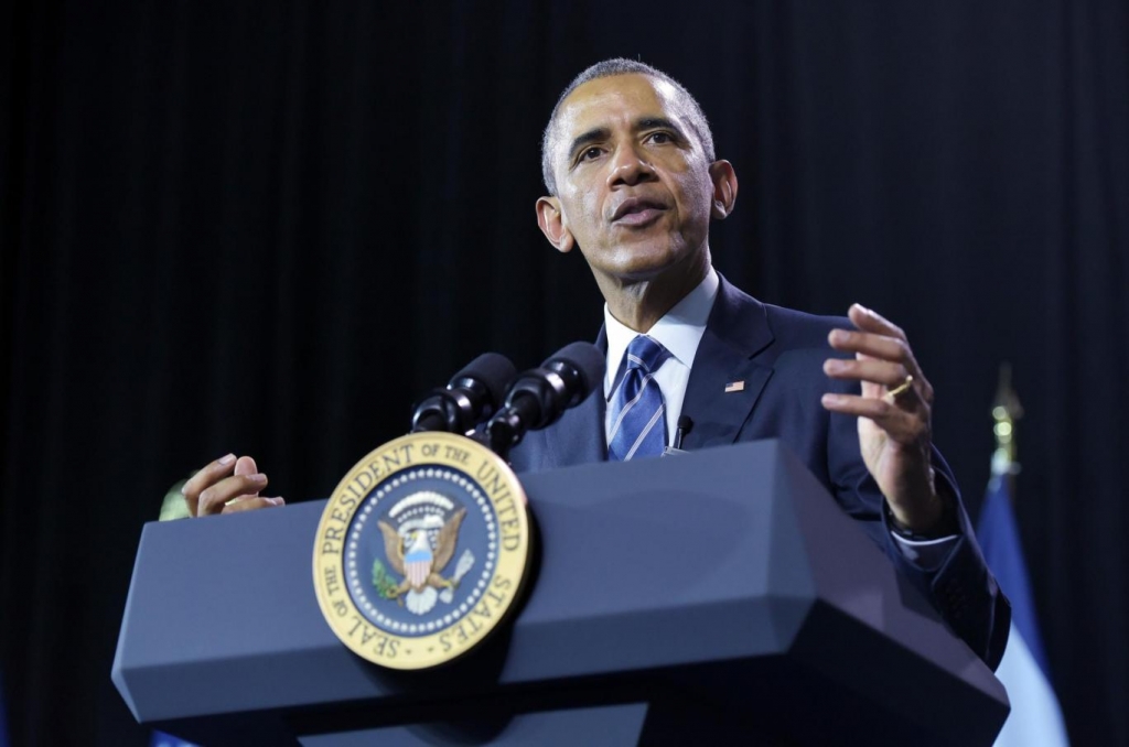 President Obama delivers a speech on drug abuse in West Virginia. Mandel Ngan  Getty