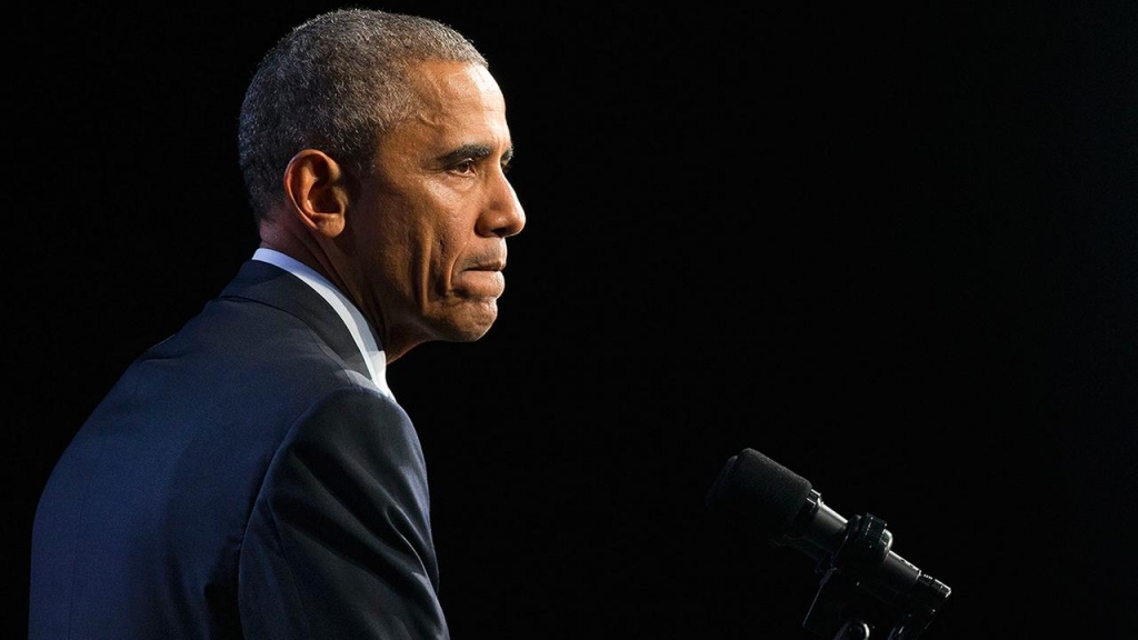 President Barack Obama pauses while speaking at the 122nd International Association of Chiefs of Police Annual Conference Tuesday Oct. 27 2015 in Chicago