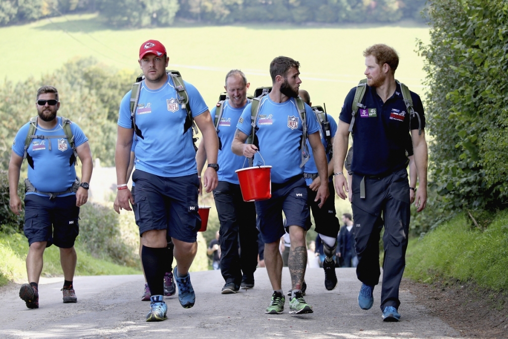 Prince Harry joins wounded British soldiers to take on 1000 mile trek across